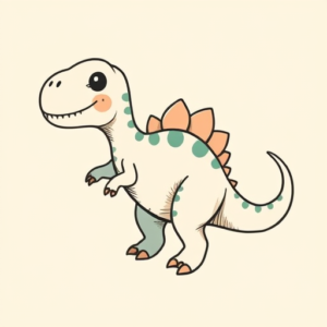 Cute Dinosaur Tattoo