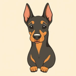 Cute Doberman Tattoo