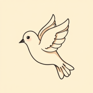 Cute Dove Tattoo