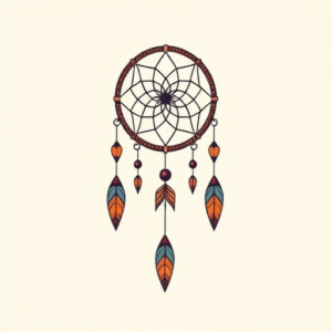 Cute Dreamcatcher Tattoo