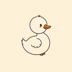 Cute Duck Tattoo