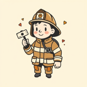 Cute Firefighter Tattoo