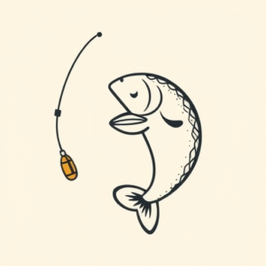Cute Fishing Tattoo
