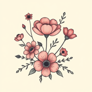 Cute Floral Tattoo