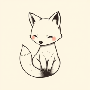 Cute Fox Tattoo