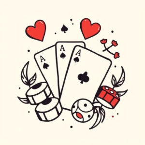 Cute Gambling Tattoo