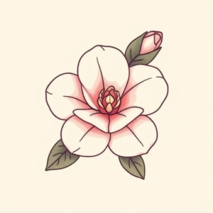 Cute Gardenia Tattoo