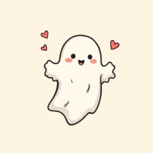 Cute Ghost Tattoo