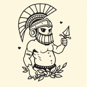 Cute Gladiator Tattoo