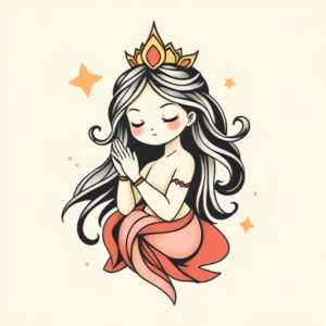 Cute Goddess Tattoo