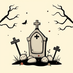 Cute Graveyard Tattoo