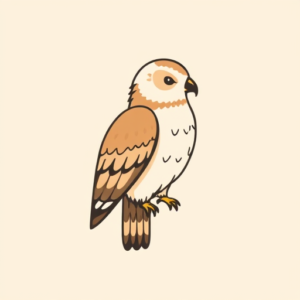 Cute Hawk Tattoo