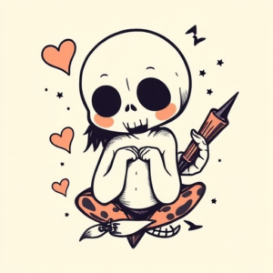 Cute Horror Tattoo
