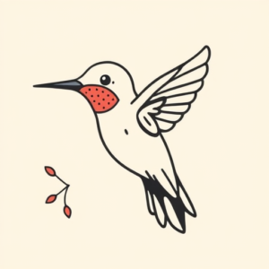 Cute Hummingbird Tattoo