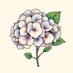 Cute Hydrangea Tattoo