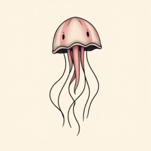 Cute Jellyfish Tattoo