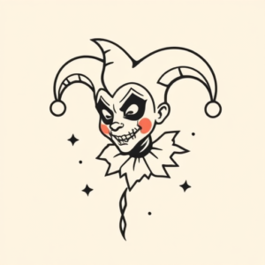 Cute Jester Tattoo