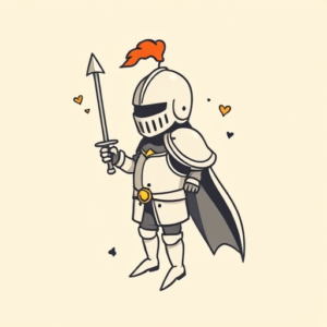Cute Knight Tattoo