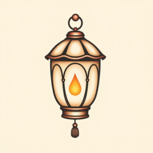 Cute Lantern Tattoo