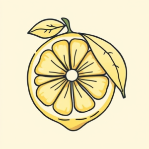 Cute Lemon Tattoo