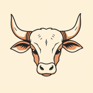 Cute Longhorn Tattoo