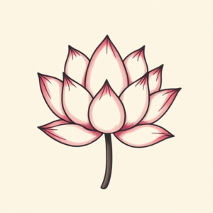 Cute Lotus Tattoo