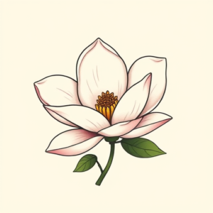 Cute Magnolia Tattoo