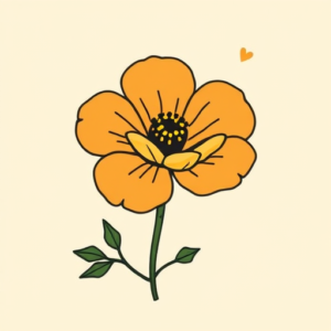 Cute Marigold Tattoo