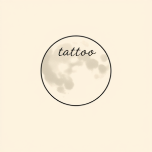 Cute Moon Tattoo