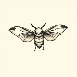 Cute Mothman Tattoo