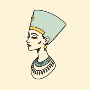 Cute Nefertiti Tattoo
