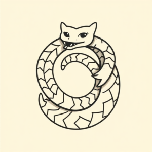 Cute Ouroboros Tattoo