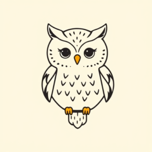 Cute Owl Tattoo