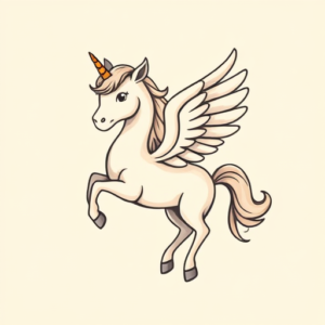 Cute Pegasus Tattoo