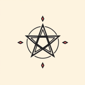 Cute Pentagram Tattoo