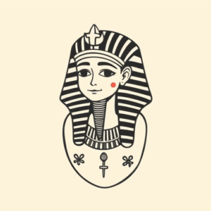Cute Pharaoh Tattoo
