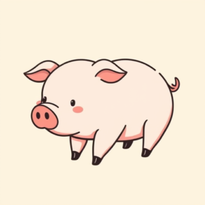 Cute Pig Tattoo