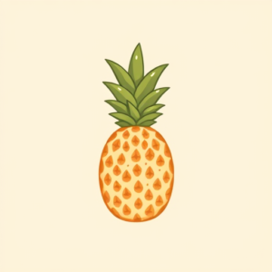 Cute Pineapple Tattoo