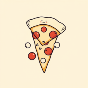 Cute Pizza Tattoo
