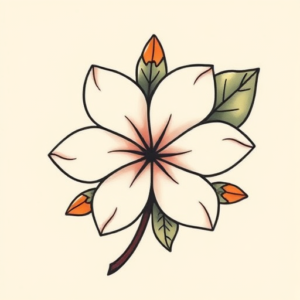 Cute Plumeria Tattoo