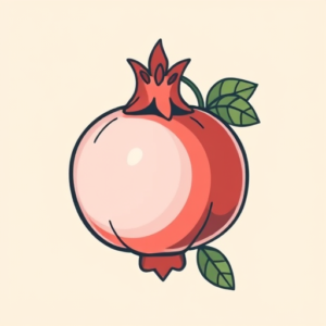 Cute Pomegranate Tattoo