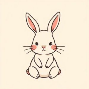 Cute Rabbit Tattoo