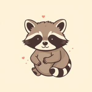 Cute Raccoon Tattoo