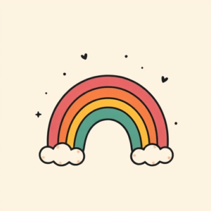 Cute Rainbow Tattoo