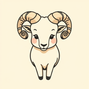 Cute Ram Tattoo