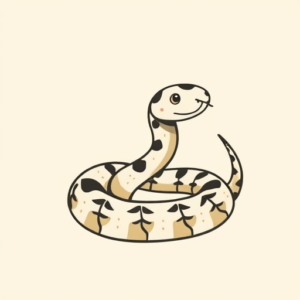 Cute Rattlesnake Tattoo