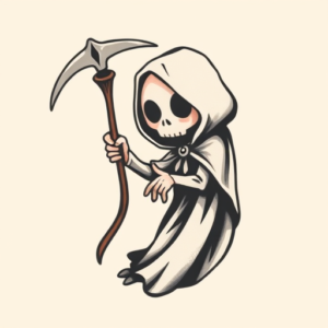 Cute Reaper Tattoo