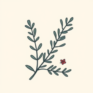 Cute Rosemary Tattoo