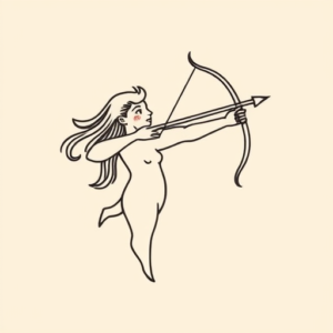 Cute Sagittarius Tattoo