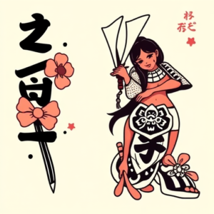 Cute Samurai Tattoo